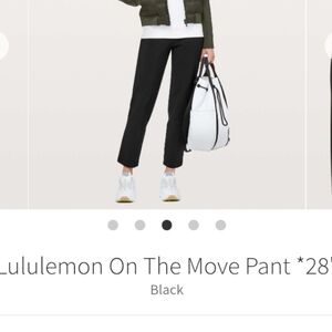 lululemon On The Move Pant 28"